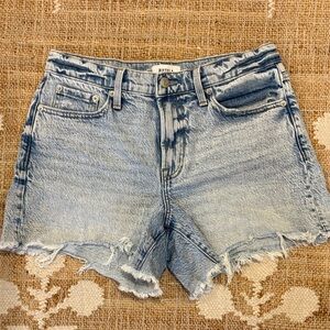 Pistola Women's Kennedy Distressed Blue Denim Shorts